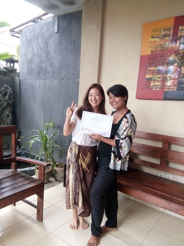 Reeva Bali Spa School Student